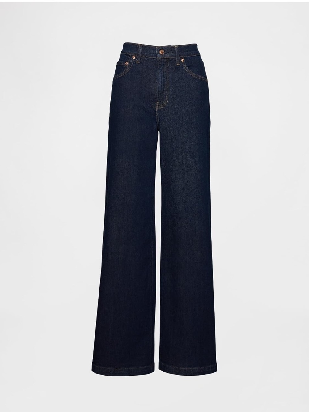 GAP Stride Wide-Leg High Rise jeans - 6L 6 Long 28 Long - dark indigo